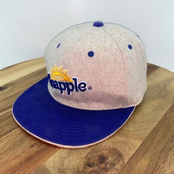 Snapple Blue Gray Wool 43% Snapback Adjustable Hat OSFM - Picture 2 of 11